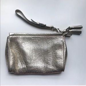 [Coach] Gold Leather Wristlet